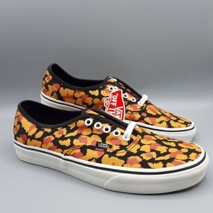 New Vans Authentic Leopard Inca Gold Black Orange Animal Print Women's Size 5